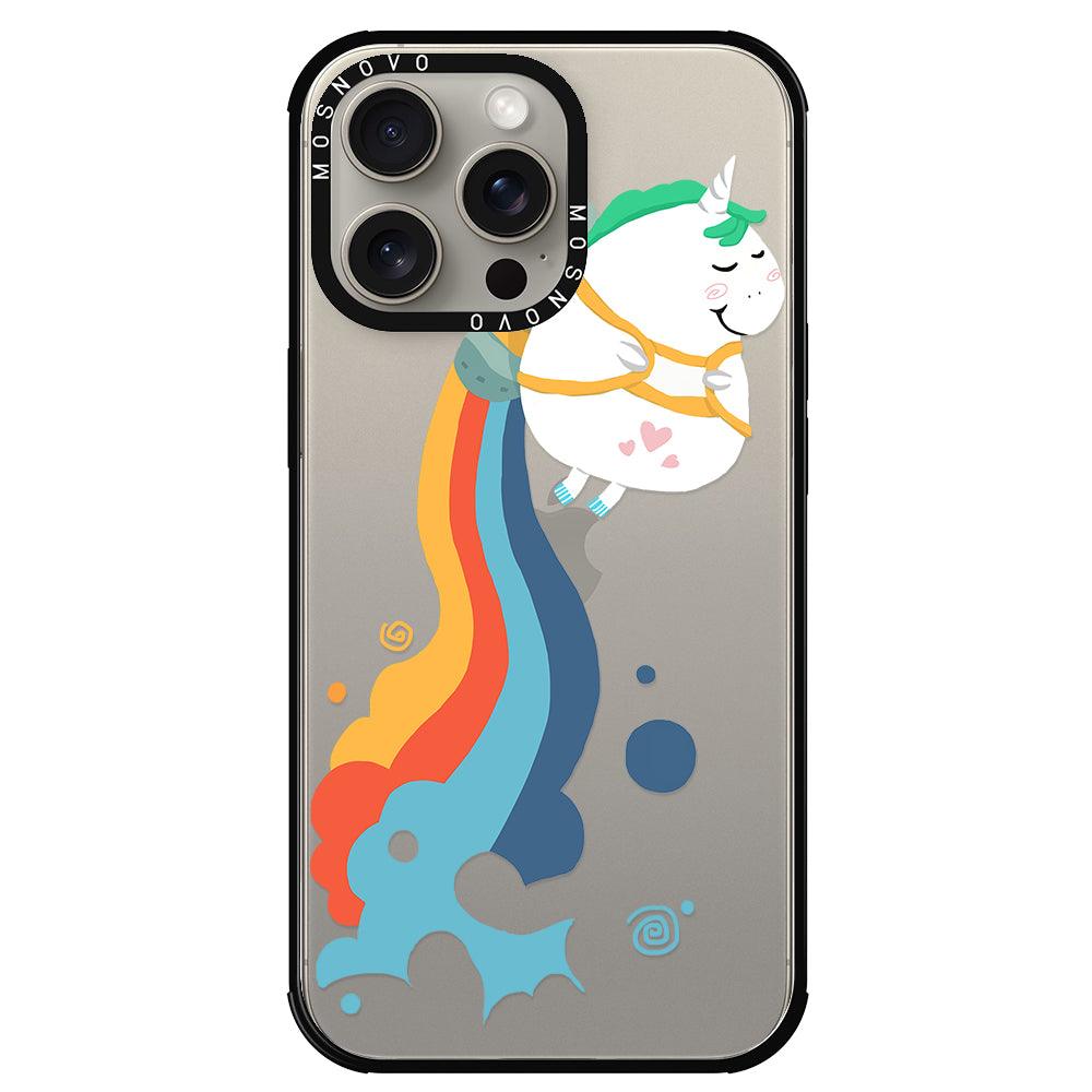 Cute Rainbow Unicorn Phone Case - iPhone 15 Pro Max Case - MOSNOVO