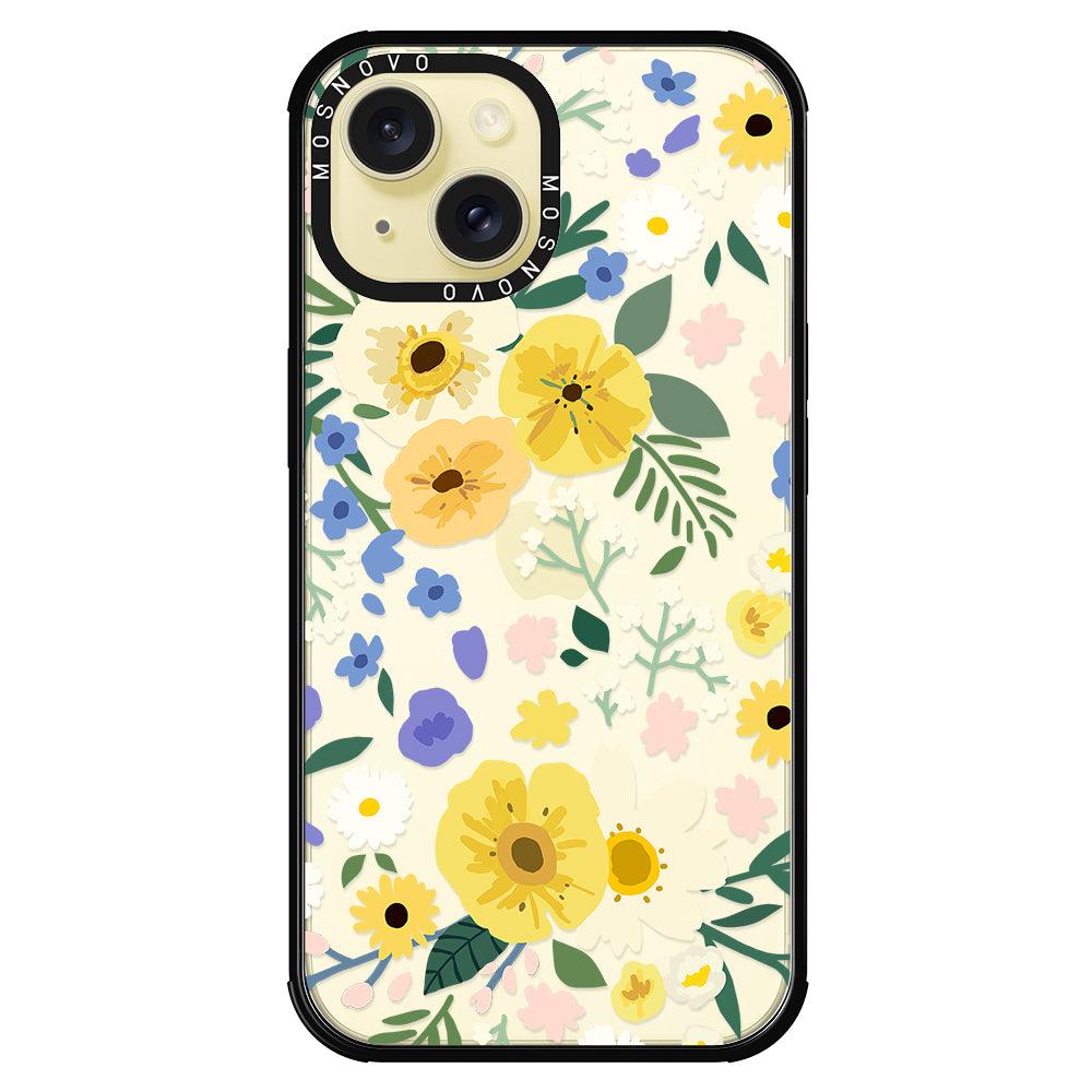 Spring Wild Floral Phone Case - iPhone 15 Case - MOSNOVO