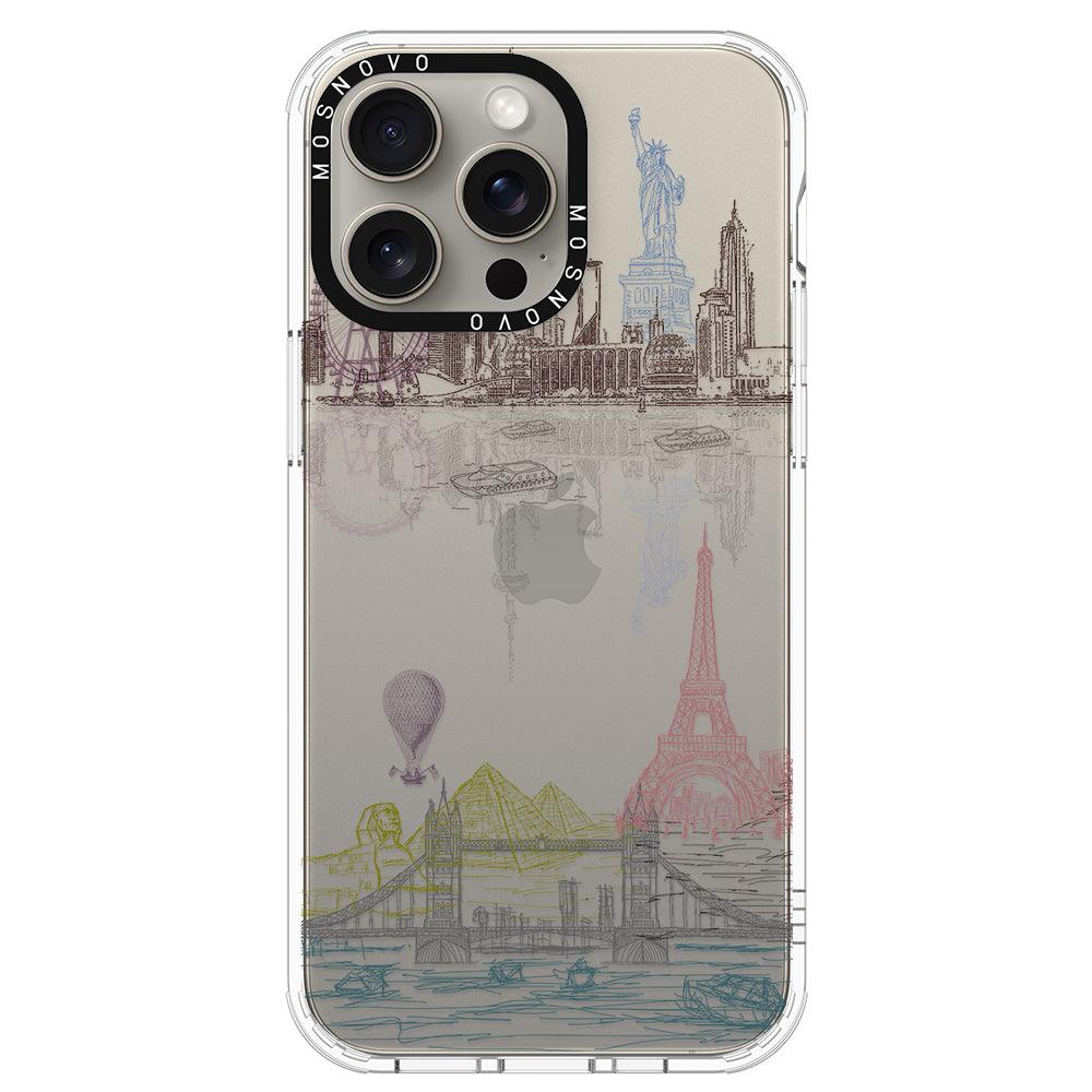 The World City Phone Case - iPhone 15 Pro Max Case - MOSNOVO