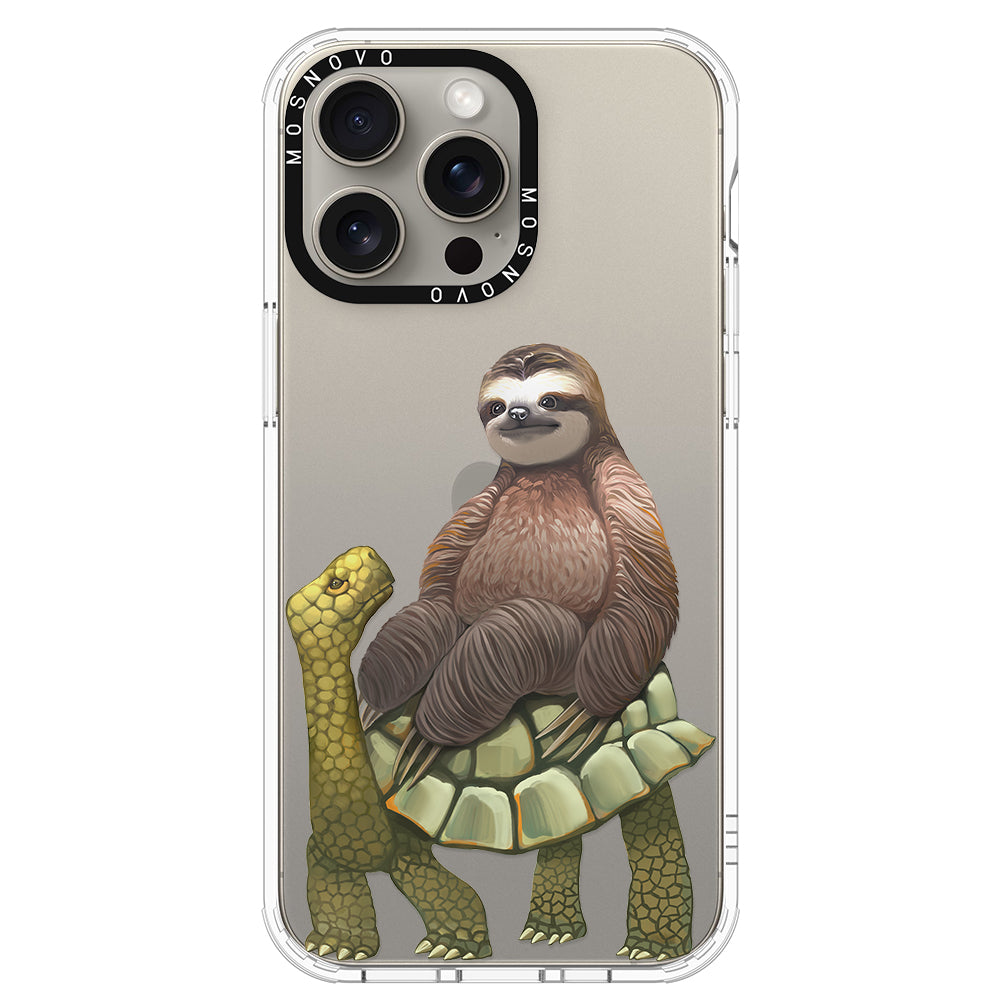 Sloth Turtle Phone Case - iPhone 15 Pro Max Case - MOSNOVO