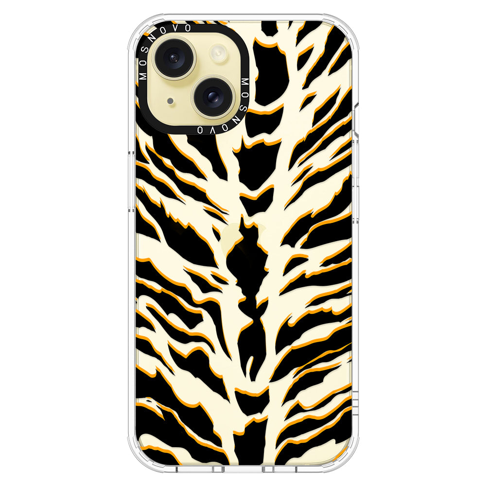 Tiger Print Phone Case - iPhone 15 Plus Case - MOSNOVO