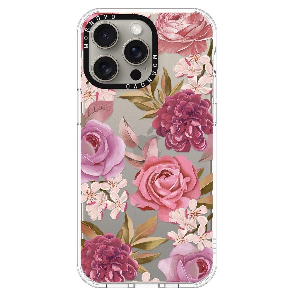 Blossom Flowe Floral Phone Case - iPhone 15 Pro Max Case - MOSNOVO