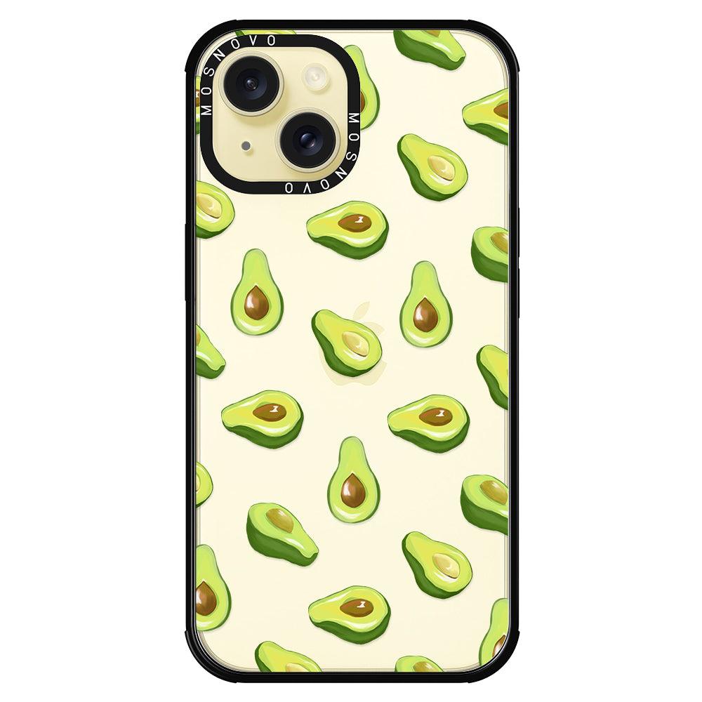 Fleshy Avocado Phone Case - iPhone 15 Plus Case - MOSNOVO