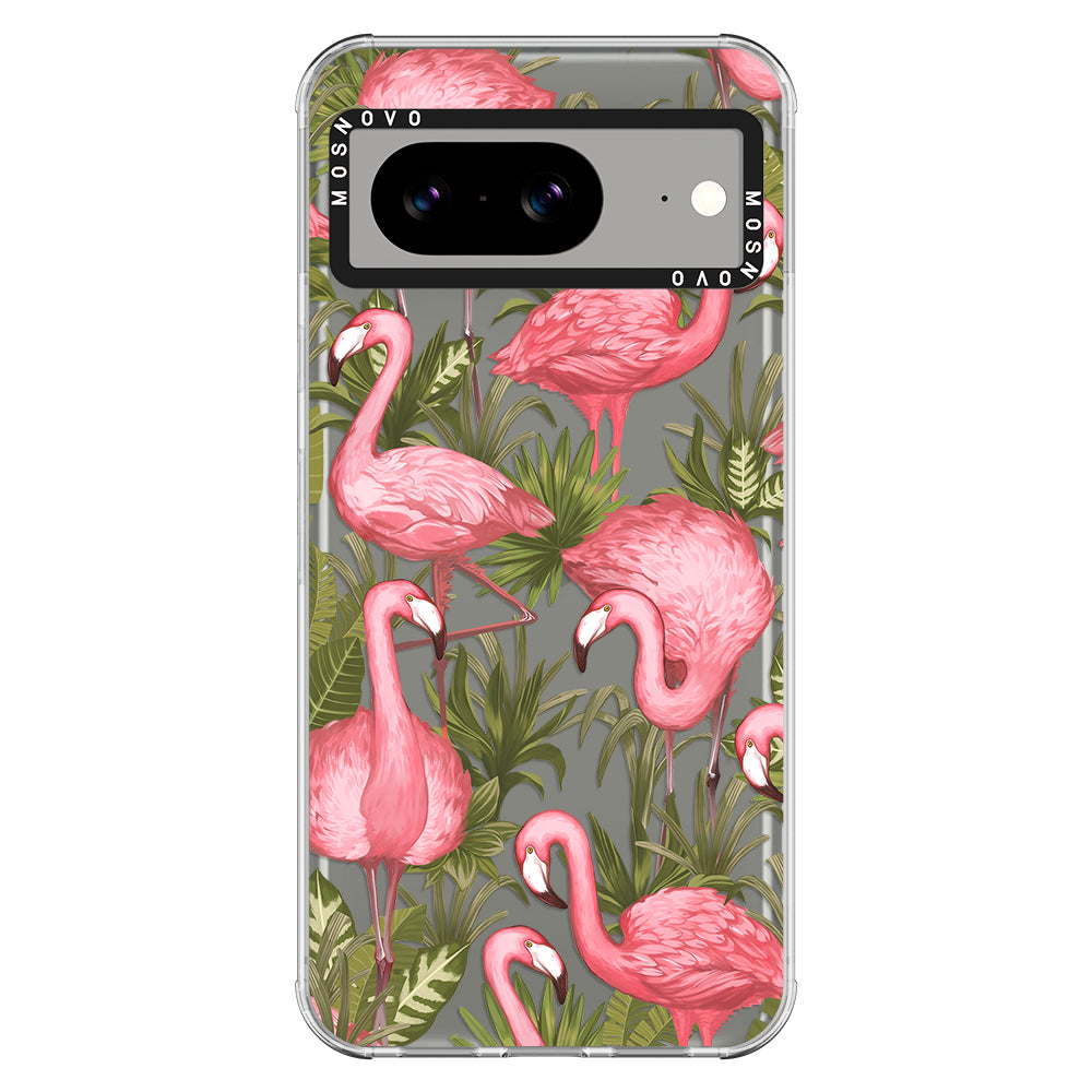 Jungle Flamingo Phone Case - Google Pixel 8 Case - MOSNOVO