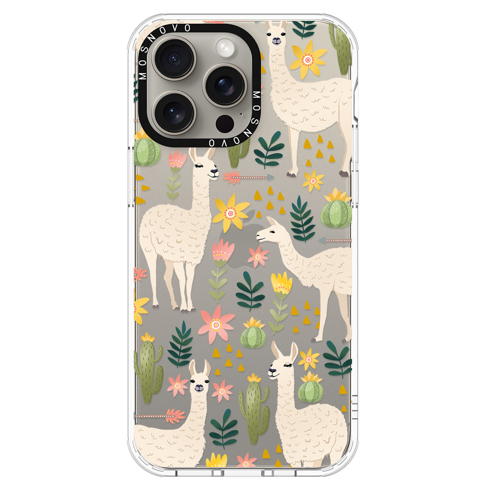 Desert Llama Phone Case - iPhone 15 Pro Max Case - MOSNOVO