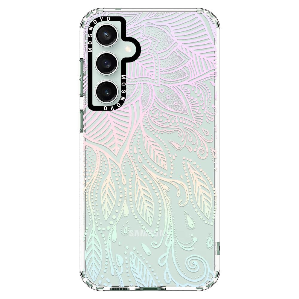 Pastel Rainbow Mandala Phone Case - Samsung Galaxy S23 FE Case