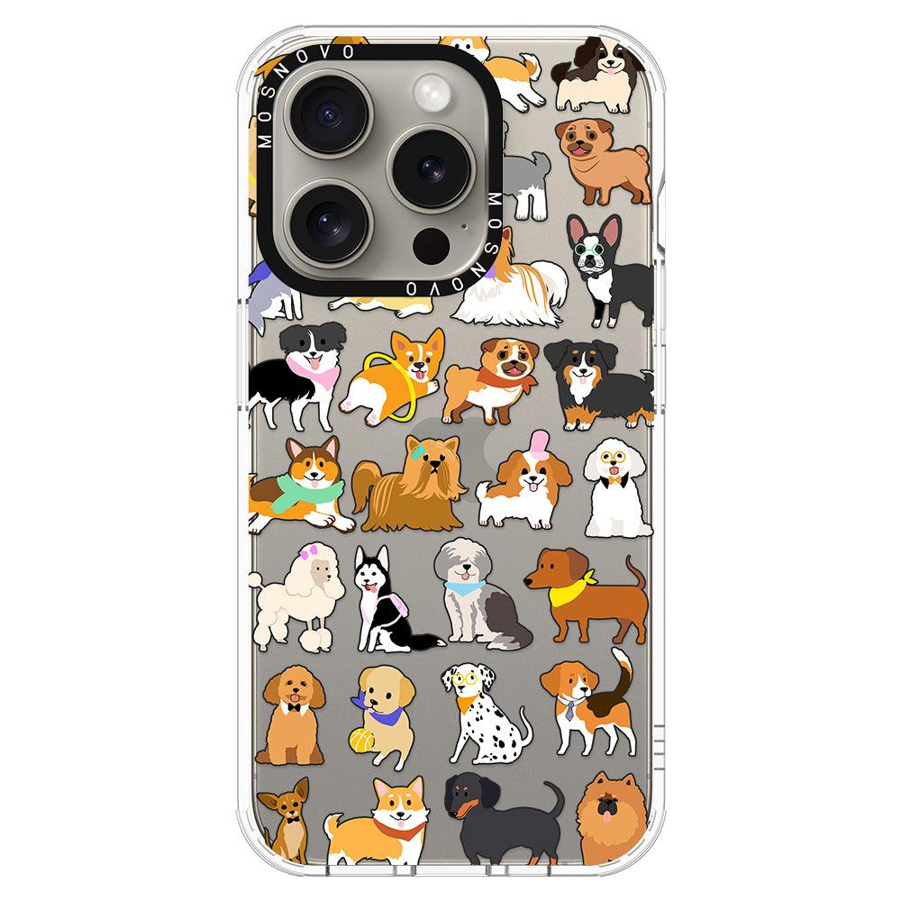 Cute Puppy Phone Case - iPhone 15 Pro Case - MOSNOVO