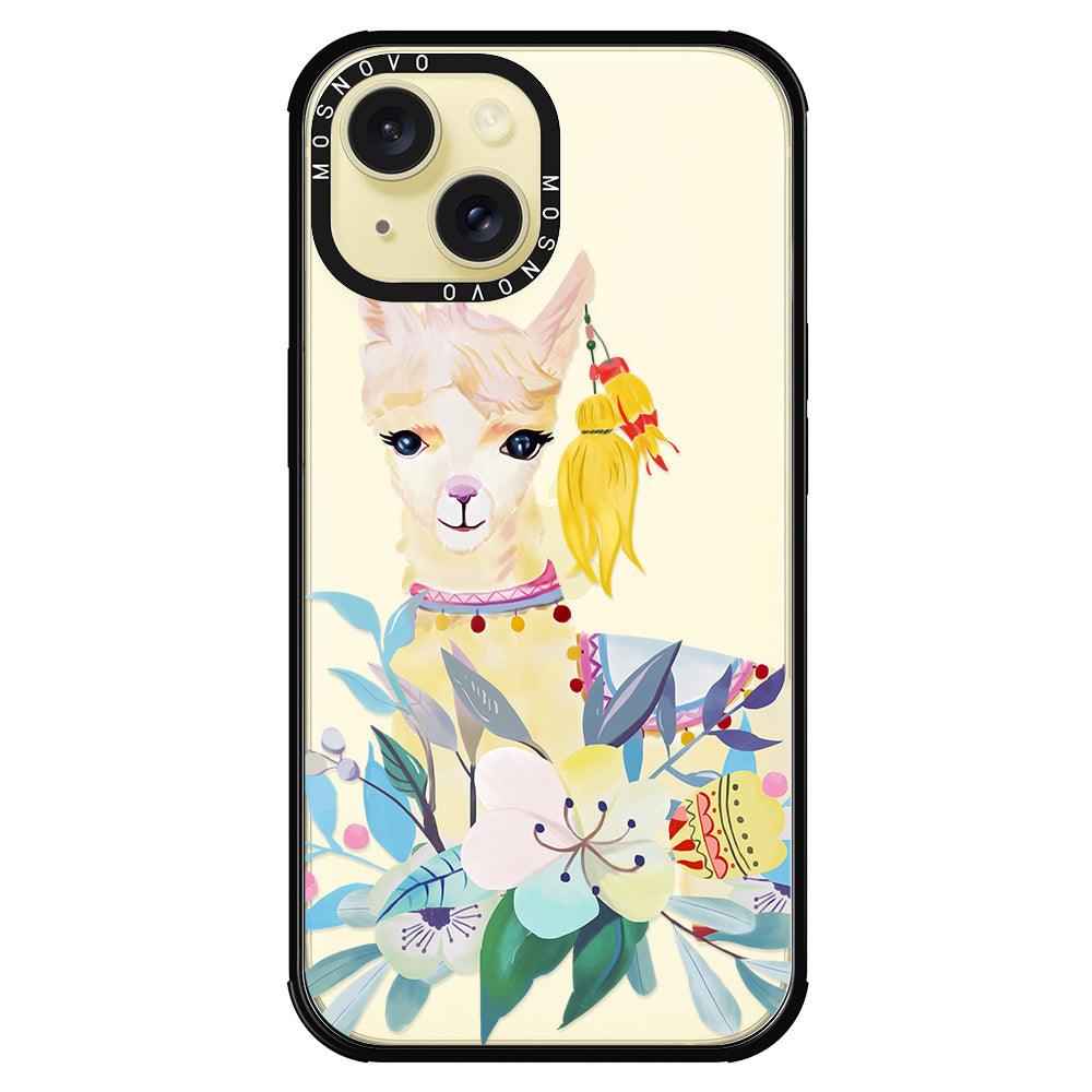 Boho Llama Phone Case - iPhone 15 Case - MOSNOVO