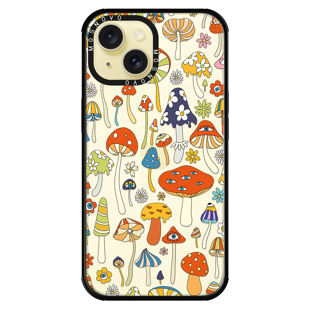 Mushroom Art Phone Case - iPhone 15 Case - MOSNOVO