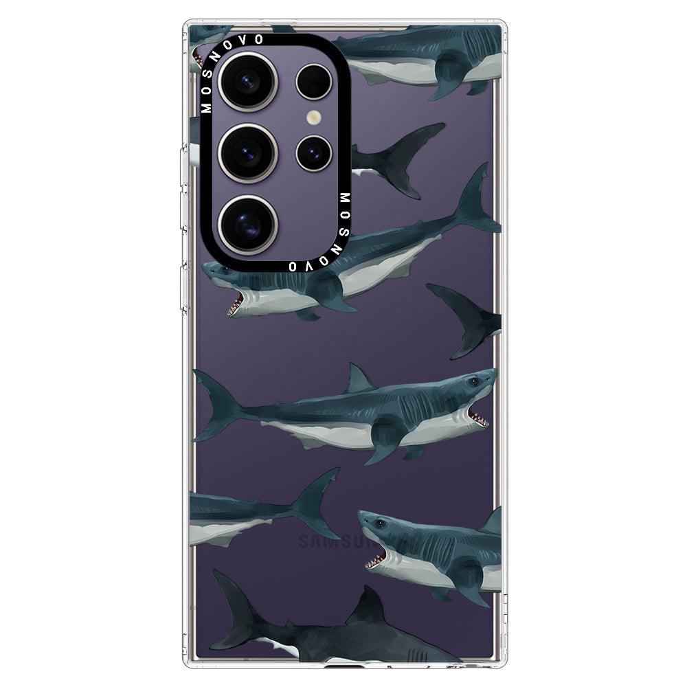 Great White Shark Phone Case - Samsung Galaxy S24 Ultra Case - MOSNOVO