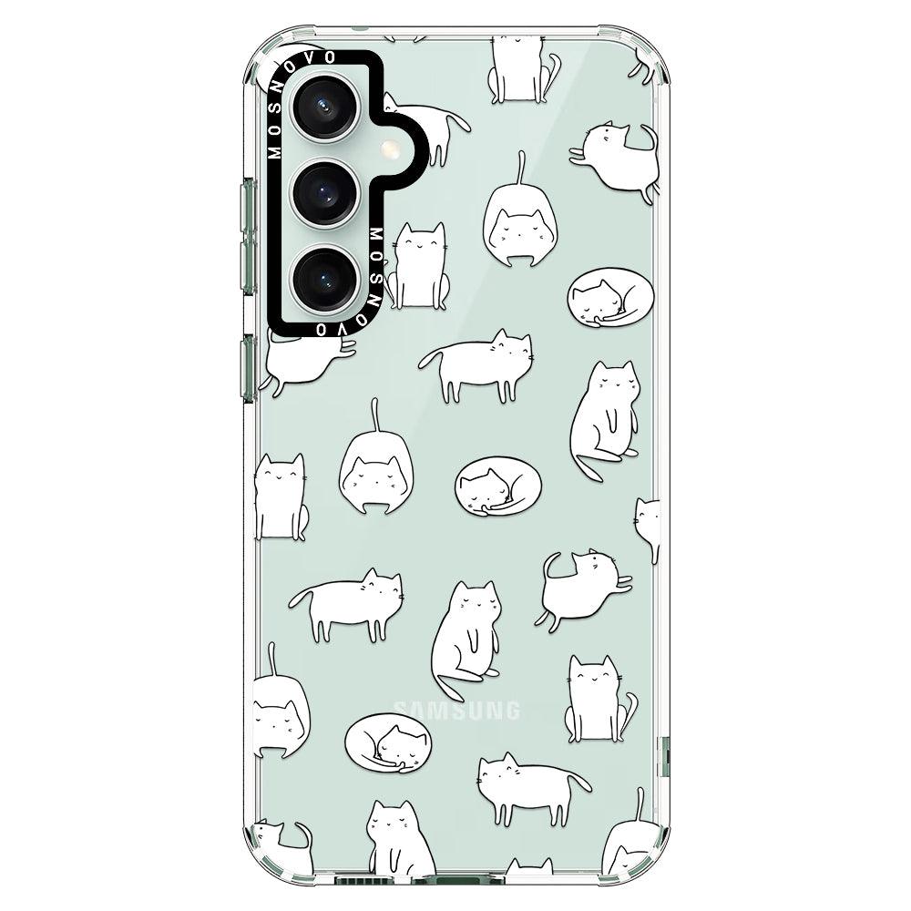 Kawaii Cat Phone Case - Samsung Galaxy S23 FE Case