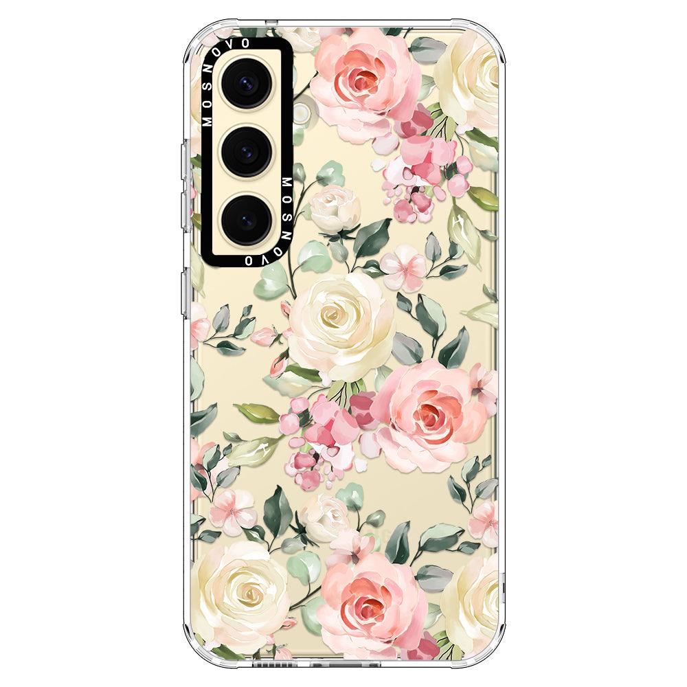 Watercolor Floral Phone Case - Samsung Galaxy S24 Plus Case - MOSNOVO