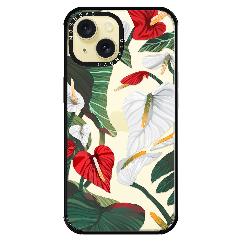 Anthurium Phone Case - iPhone 15 Case - MOSNOVO