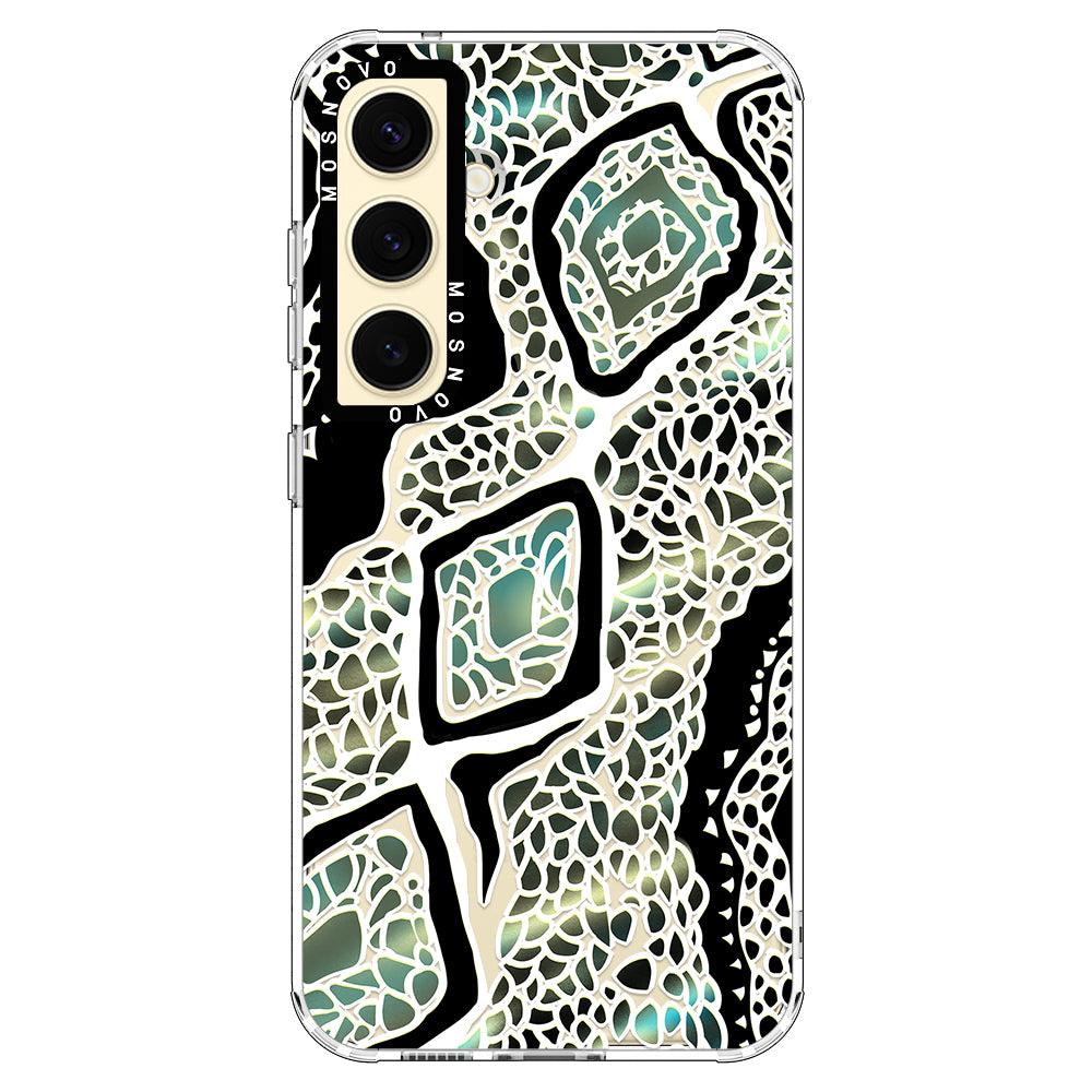 Jade Snake Phone Case - Samsung Galaxy S24 Plus Case - MOSNOVO