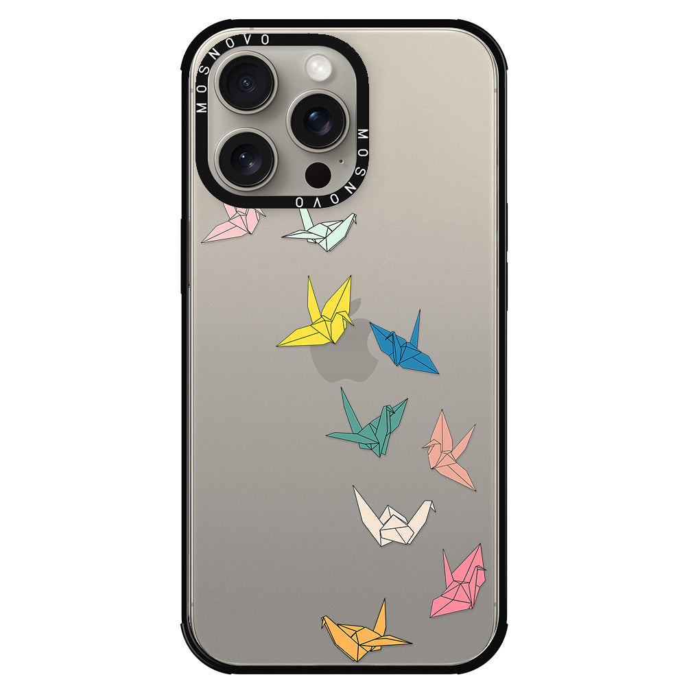 Paper Crane Phone Case - iPhone 15 Pro Max Case - MOSNOVO