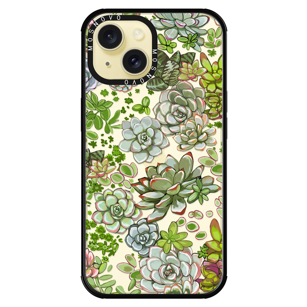 Succulent Phone Case - iPhone 15 Plus Case - MOSNOVO