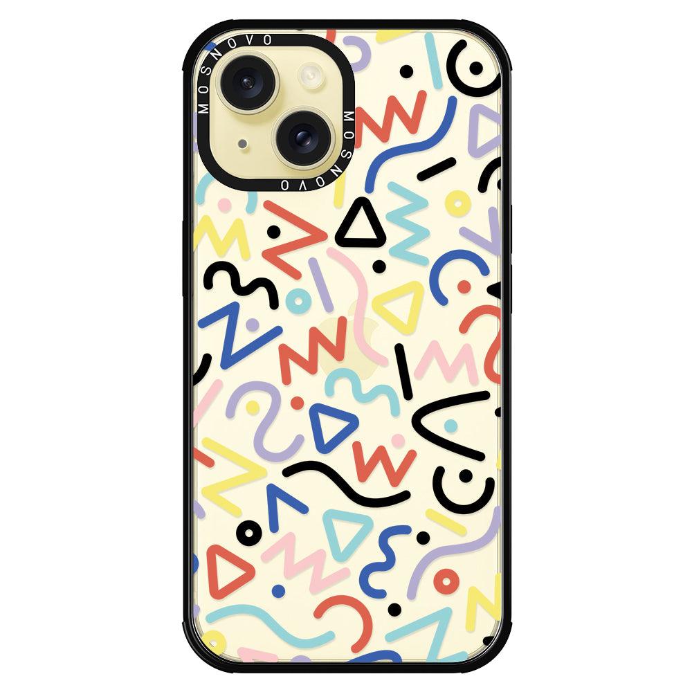 Doodle Art Phone Case - iPhone 15 Plus Case - MOSNOVO