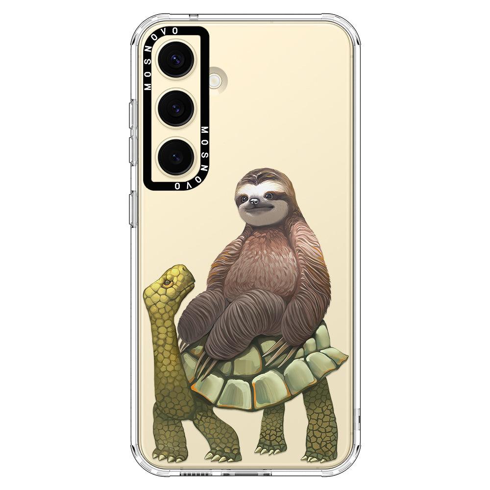 Sloth Turtle Phone Case - Samsung Galaxy S24 Case - MOSNOVO