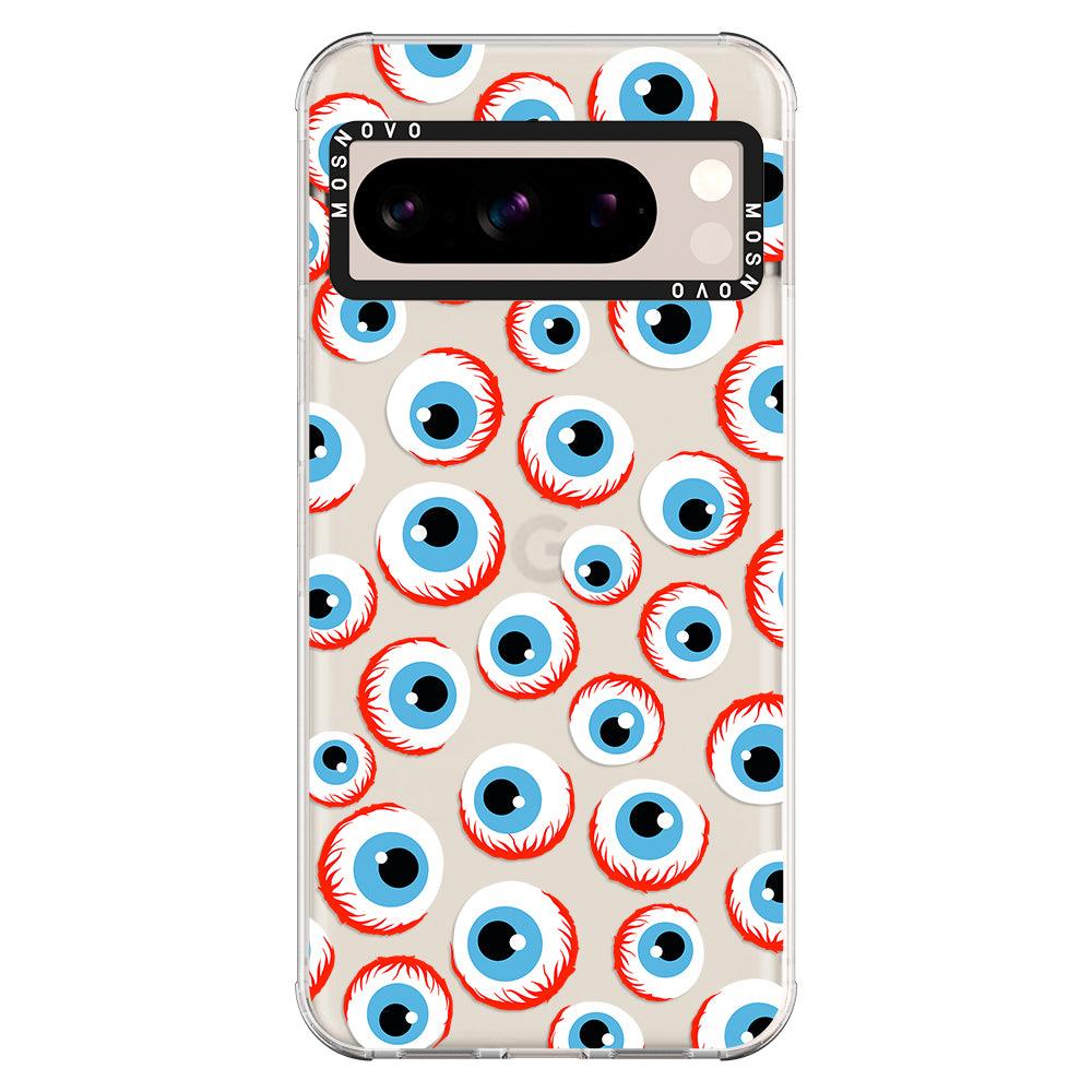 Scary Eyeball Phone Case - Google Pixel 8 Pro Case - MOSNOVO