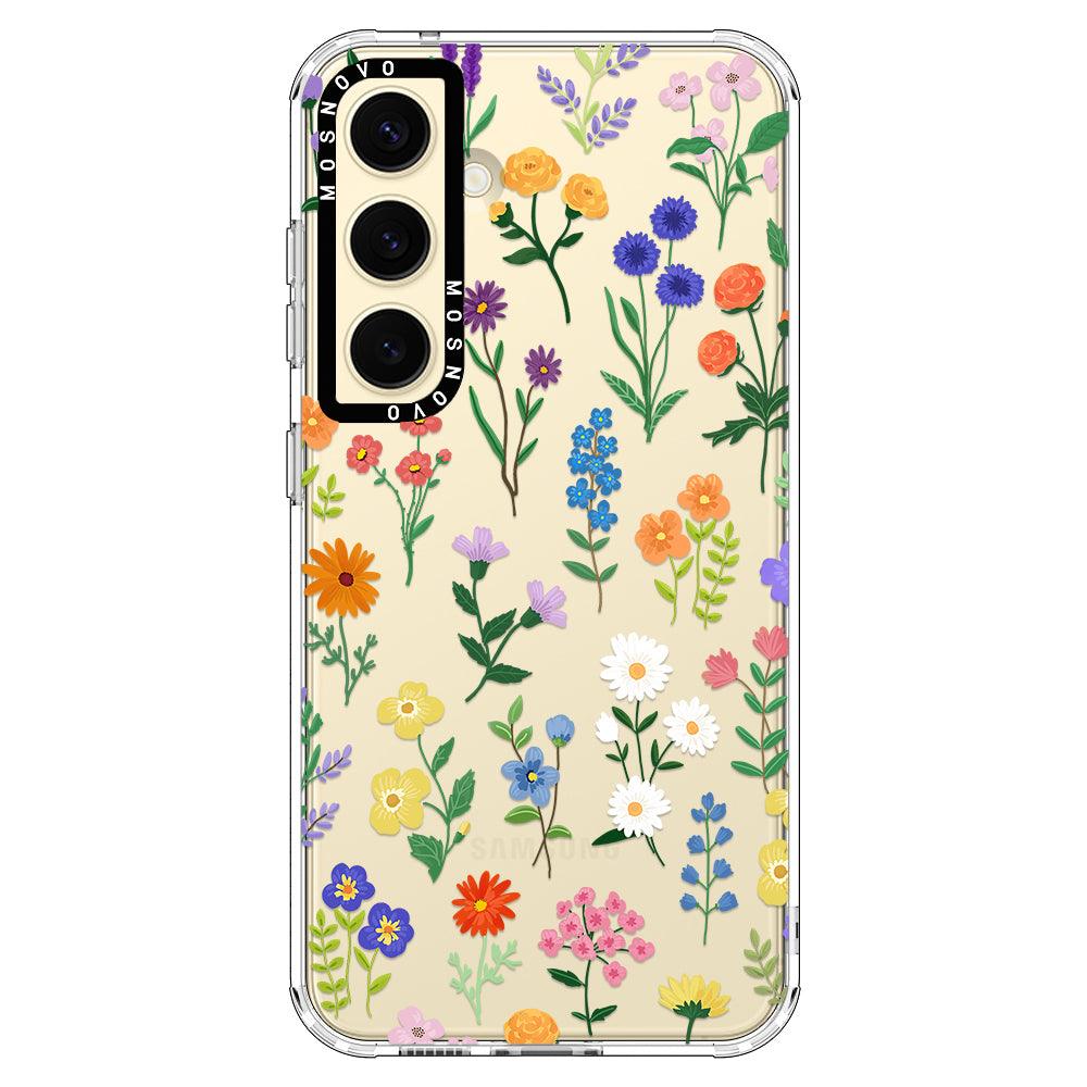 Botanical Floral Phone Case - Samsung Galaxy S24 Plus Case - MOSNOVO