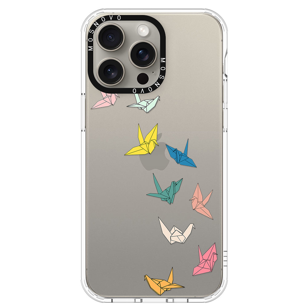 Paper Crane Phone Case - iPhone 15 Pro Max Case - MOSNOVO