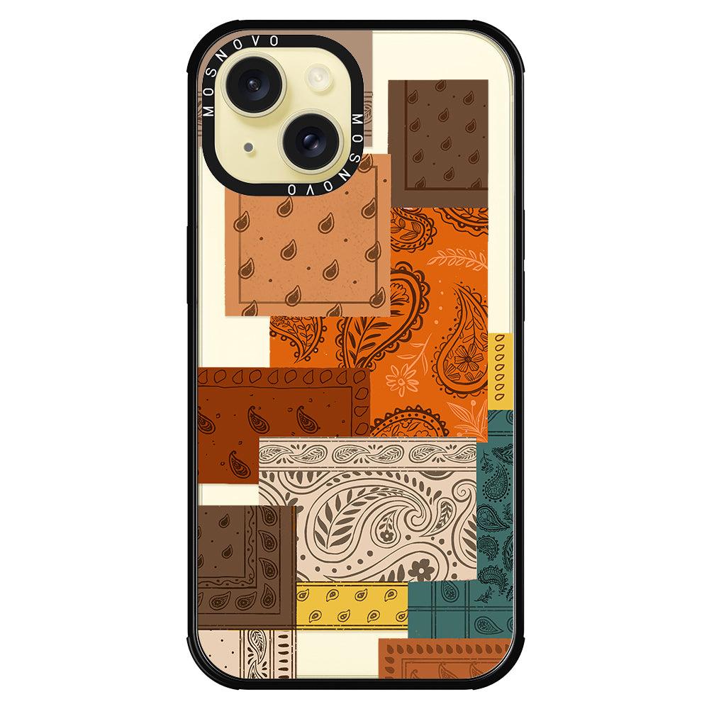 Vintage Paisley Phone Case - iPhone 15 Plus Case - MOSNOVO