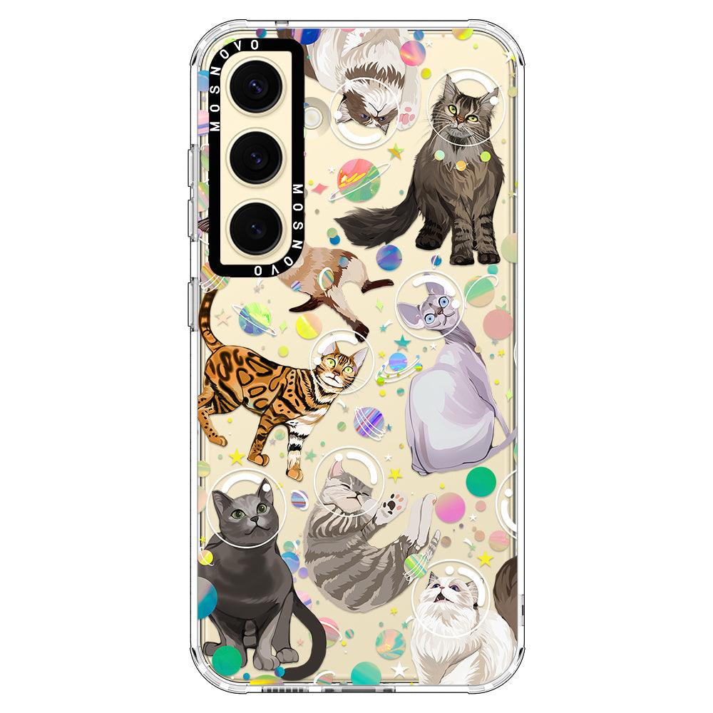 Space Cat Phone Case - Samsung Galaxy S24 Plus Case - MOSNOVO