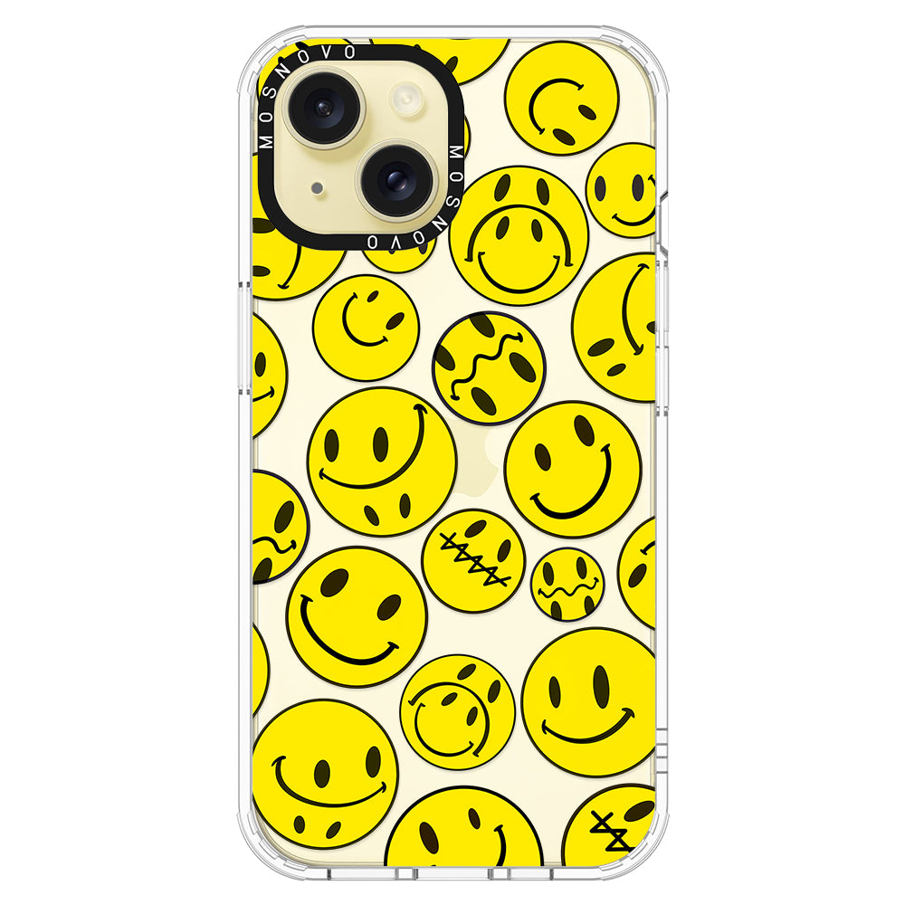 Smiley Face Phone Case - iPhone 15 Case - MOSNOVO