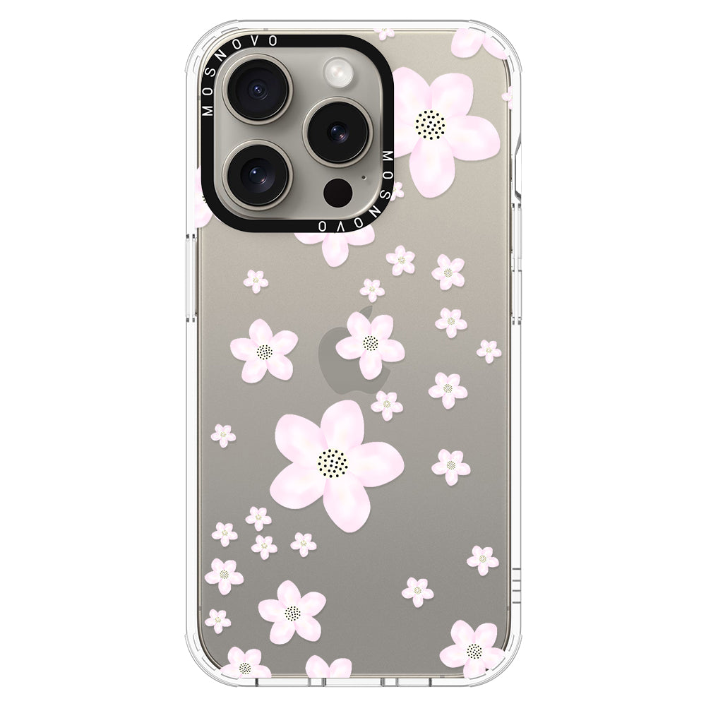 Pink Cherry Blossom Phone Case - iPhone 15 Pro Case - MOSNOVO