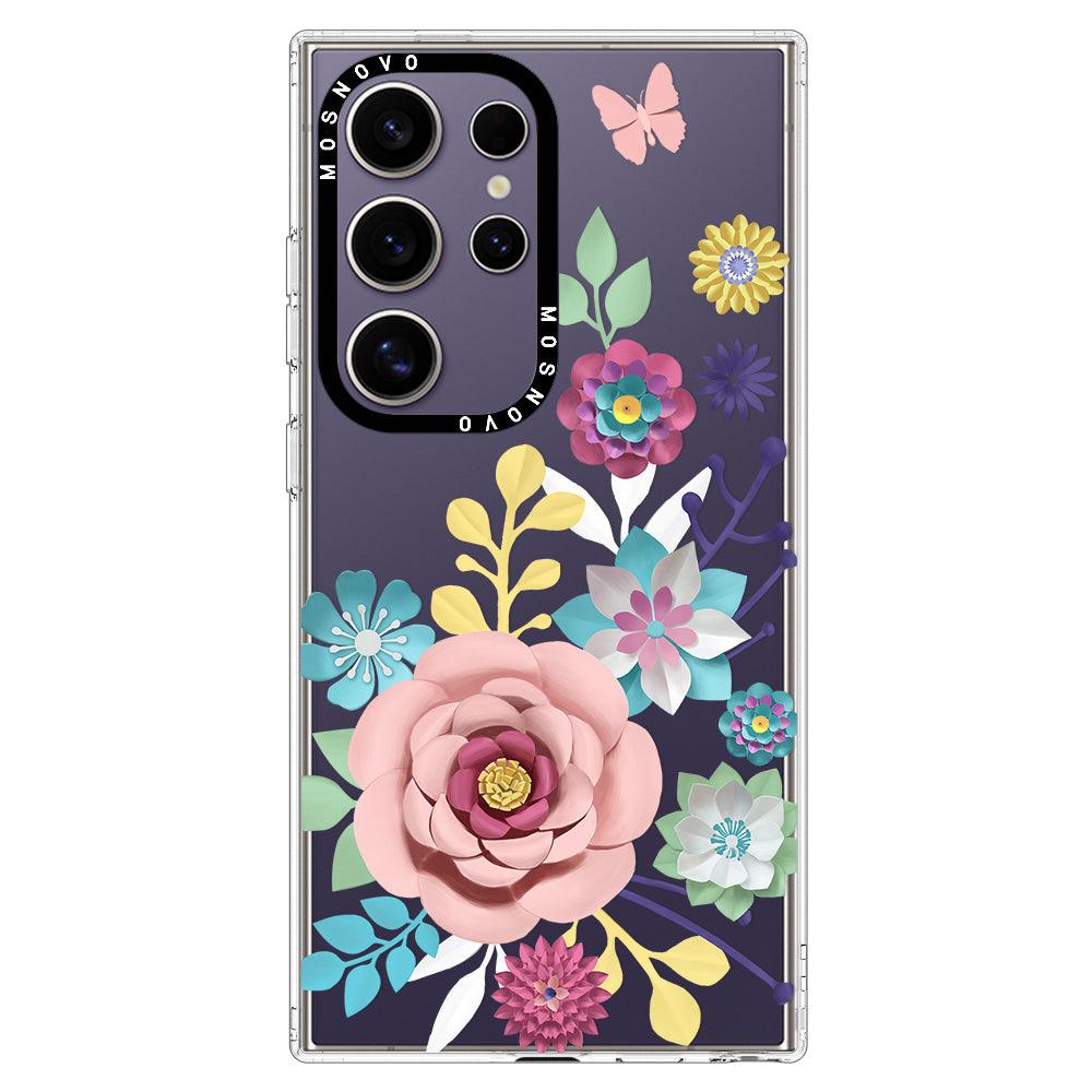 3D Floral Phone Case - Samsung Galaxy S24 Ultra Case - MOSNOVO