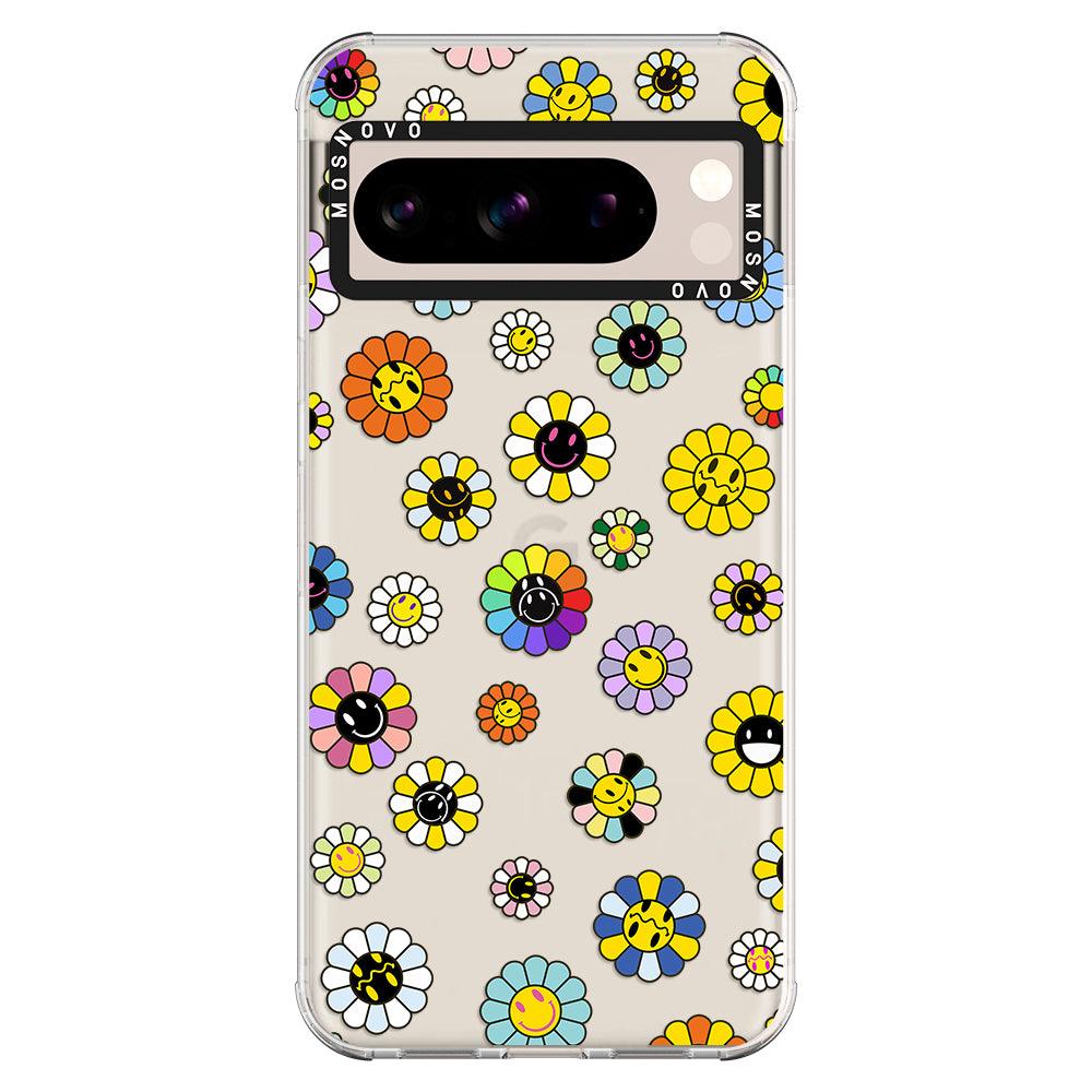 Flower Smile Face Phone Case - Google Pixel 8 Pro Case