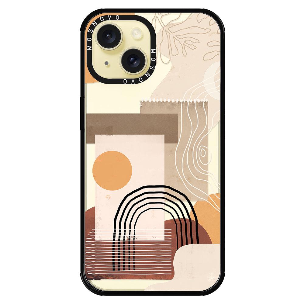 Minimalist Abstract Art Phone Case - iPhone 15 Case - MOSNOVO