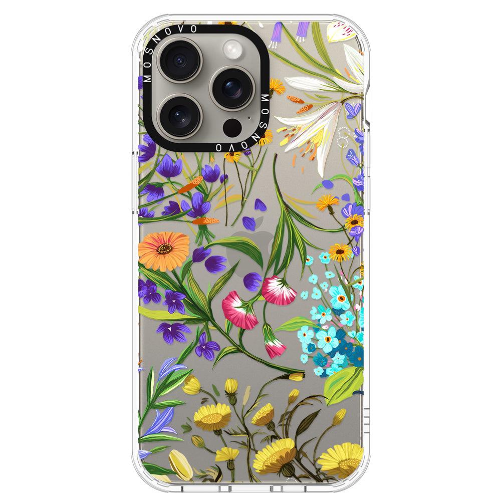 Summer Flower Holidays Phone Case - iPhone 15 Pro Max Case - MOSNOVO