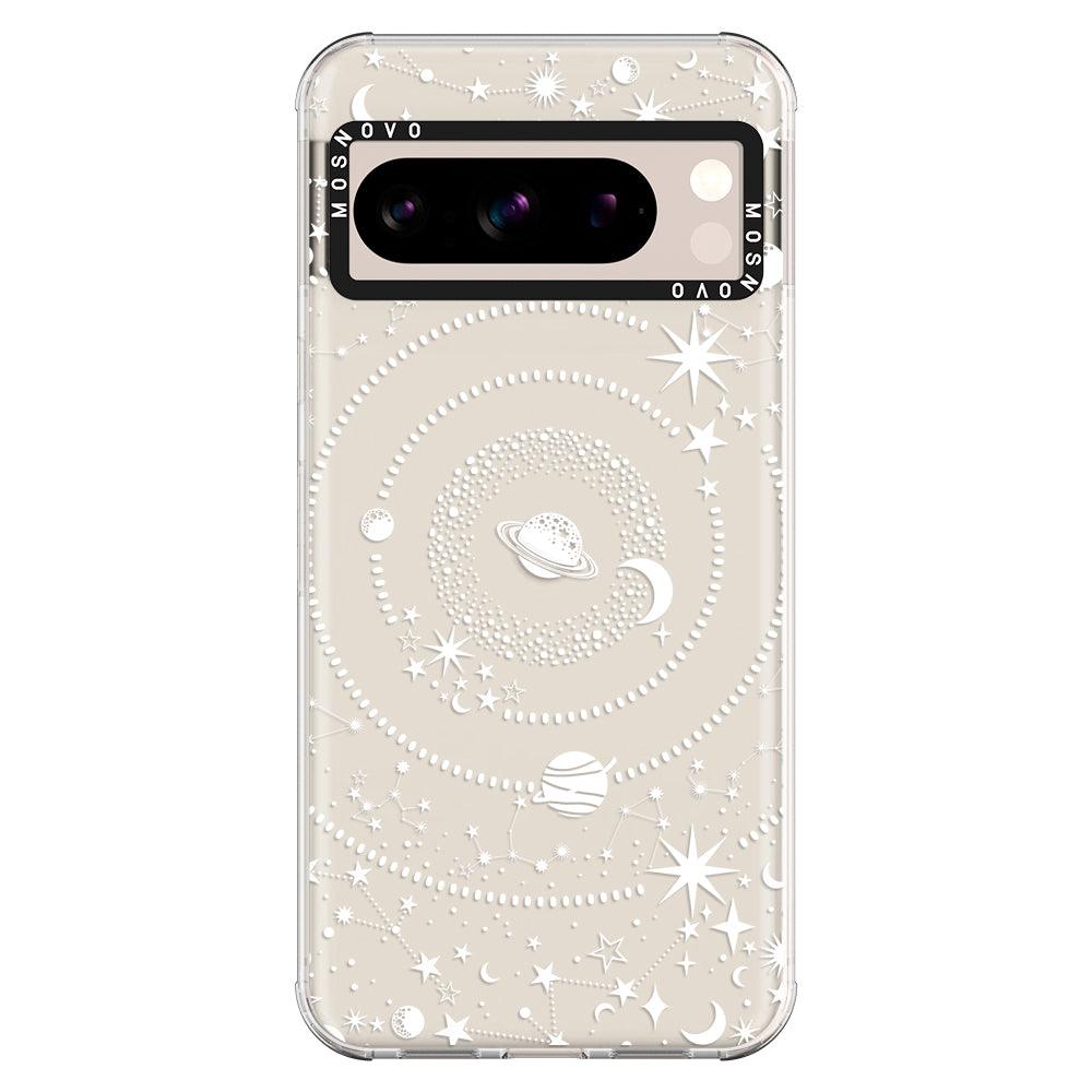 White Galaxy Phone Case - Google Pixel 8 Pro Case - MOSNOVO