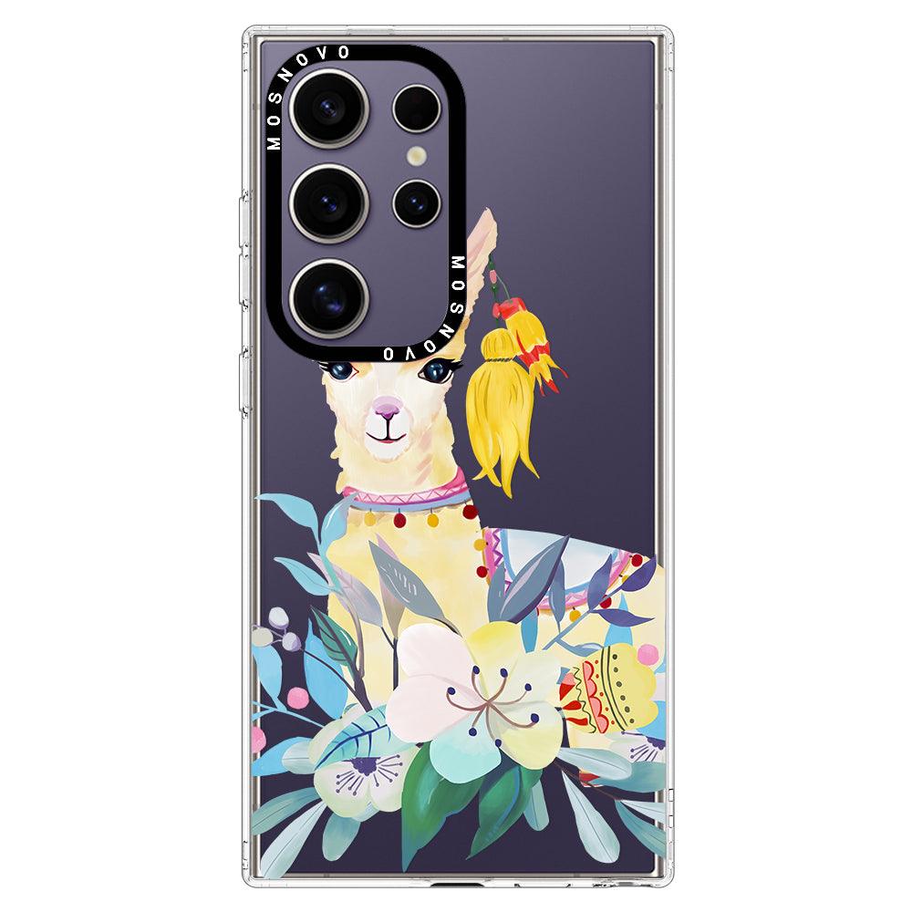 Boho Llama Phone Case - Samsung Galaxy S24 Ultra Case - MOSNOVO