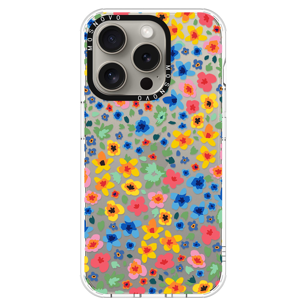 Lovely Floral Flower Phone Case - iPhone 15 Pro Case - MOSNOVO