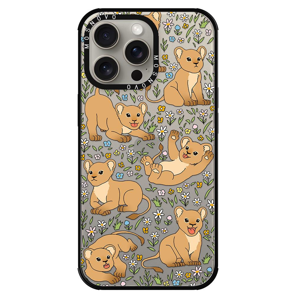 Cute Lion Phone Case - iPhone 15 Pro Max Case - MOSNOVO