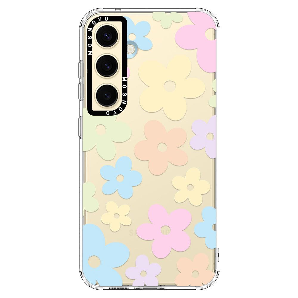 Pastel Flower Phone Case - Samsung Galaxy S24 Plus Case