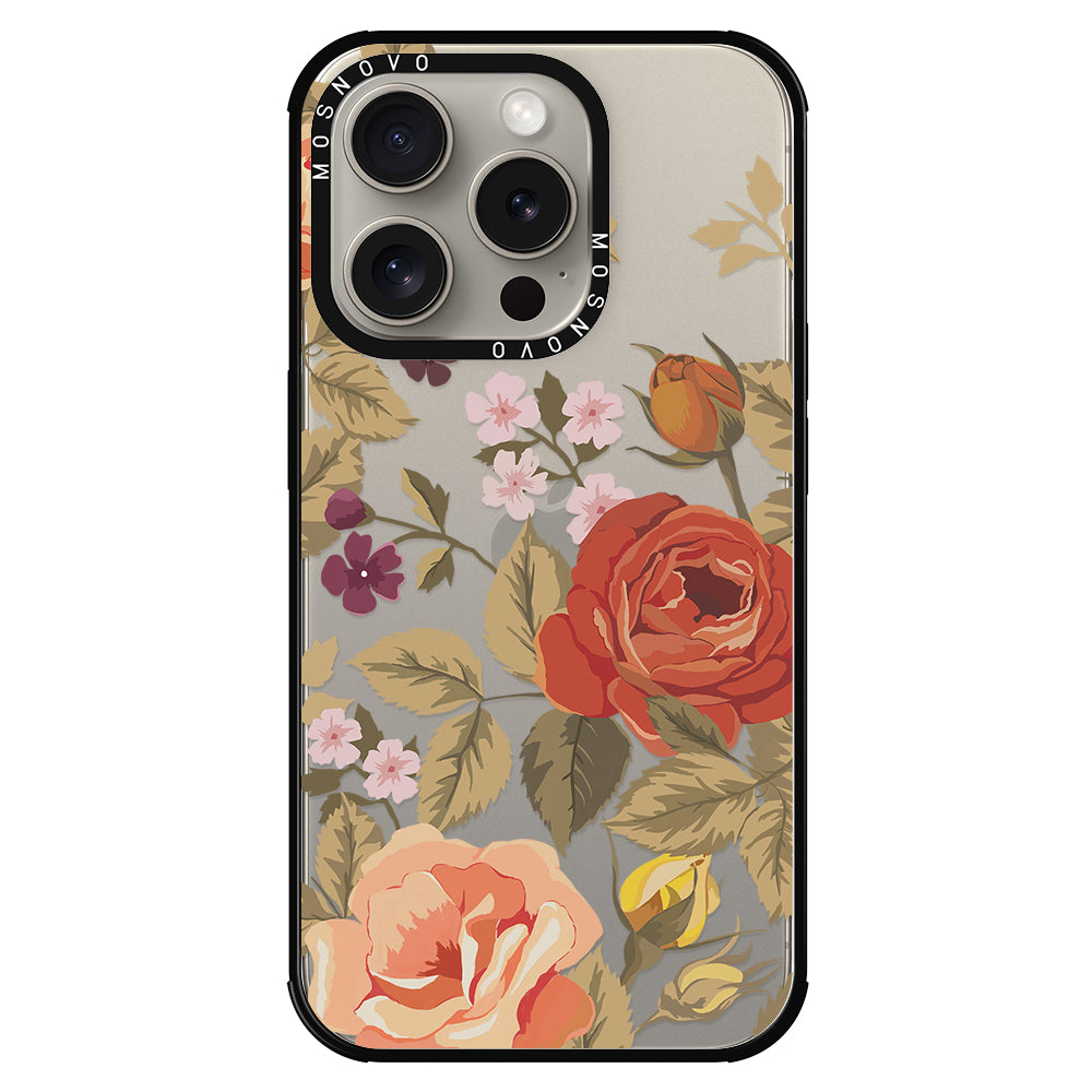 Vintage Roses Phone Case - iPhone 15 Pro Case - MOSNOVO