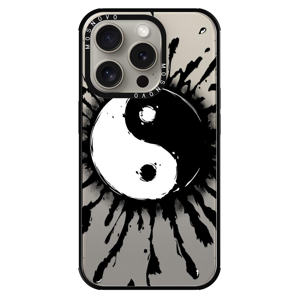 Ying Yang Phone Case - iPhone 15 Pro Case - MOSNOVO