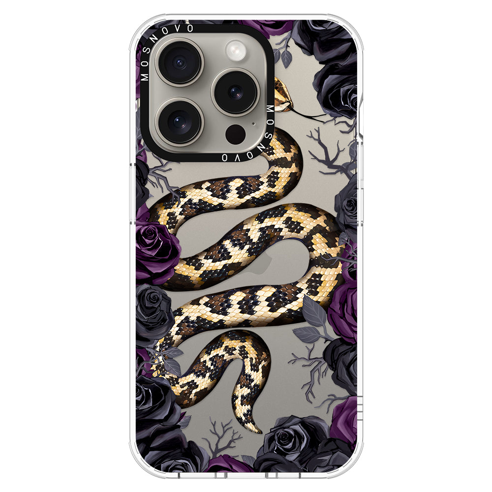 Secret Snake Garden Phone Case - iPhone 15 Pro Case - MOSNOVO