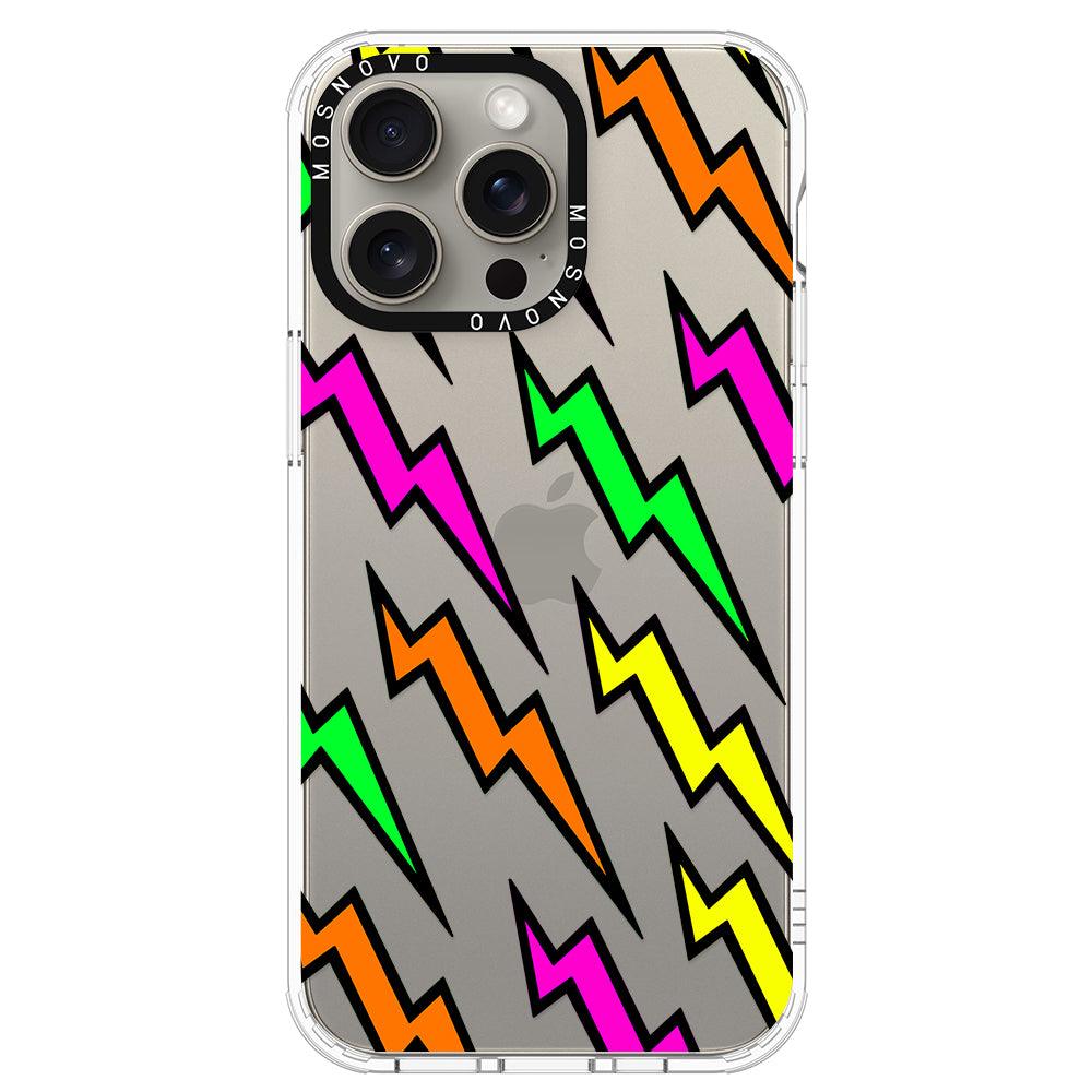 Colorful Lightning Phone Case - iPhone 15 Pro Max Case - MOSNOVO