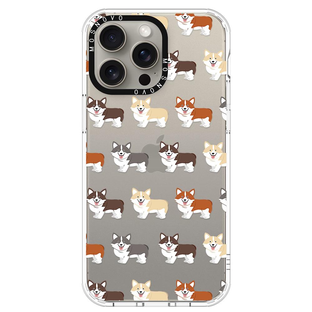 Cute Corgi Phone Case - iPhone 15 Pro Max Case - MOSNOVO