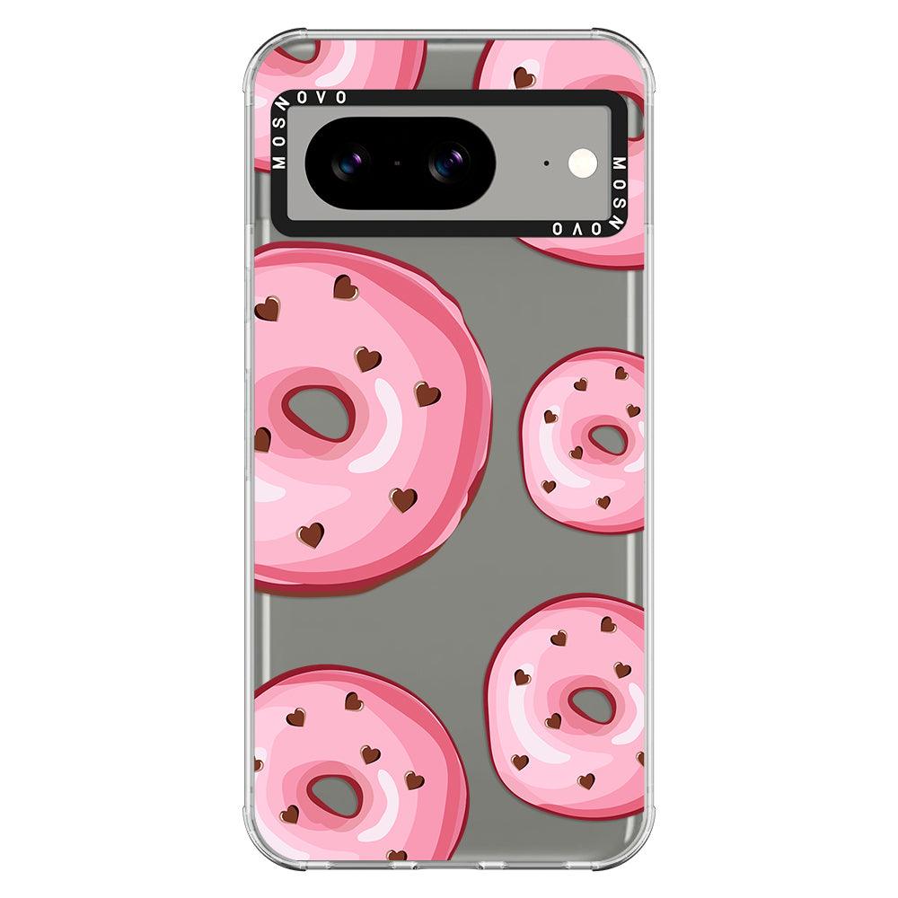 Pink Donuts Phone Case - Google Pixel 8 Case - MOSNOVO