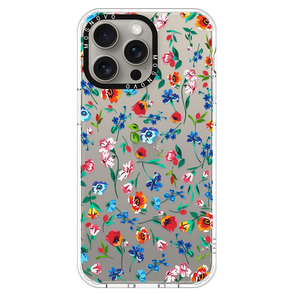 Little Wild Flower Phone Case - iPhone 15 Pro Max Case - MOSNOVO