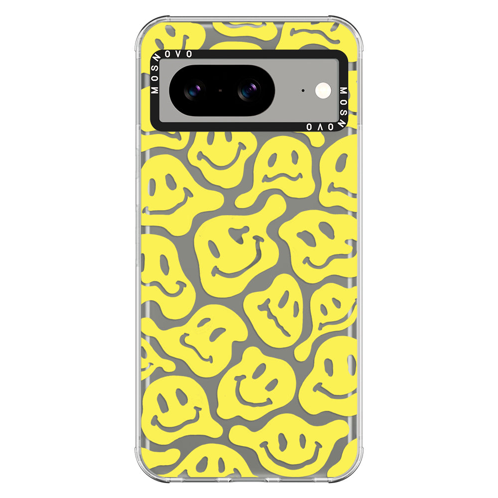 Melted Yellow Smiles Face Phone Case - Google Pixel 8 Case - MOSNOVO