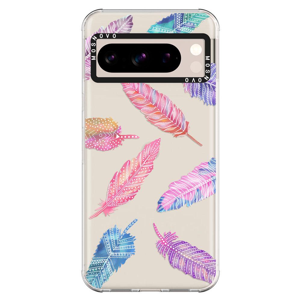 Tribal Feathers Phone Case - Google Pixel 8 Pro Case - MOSNOVO