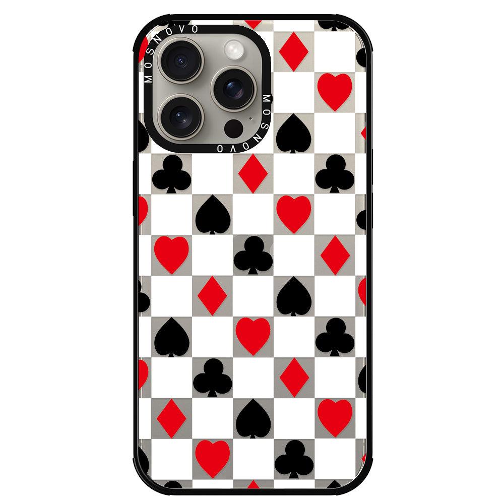 Checker Poker Phone Case - iPhone 15 Pro Max Case - MOSNOVO