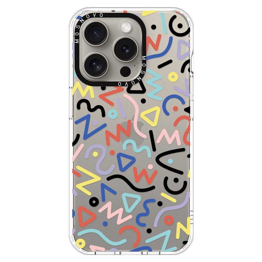 Doodle Art Phone Case - iPhone 15 Pro Case - MOSNOVO