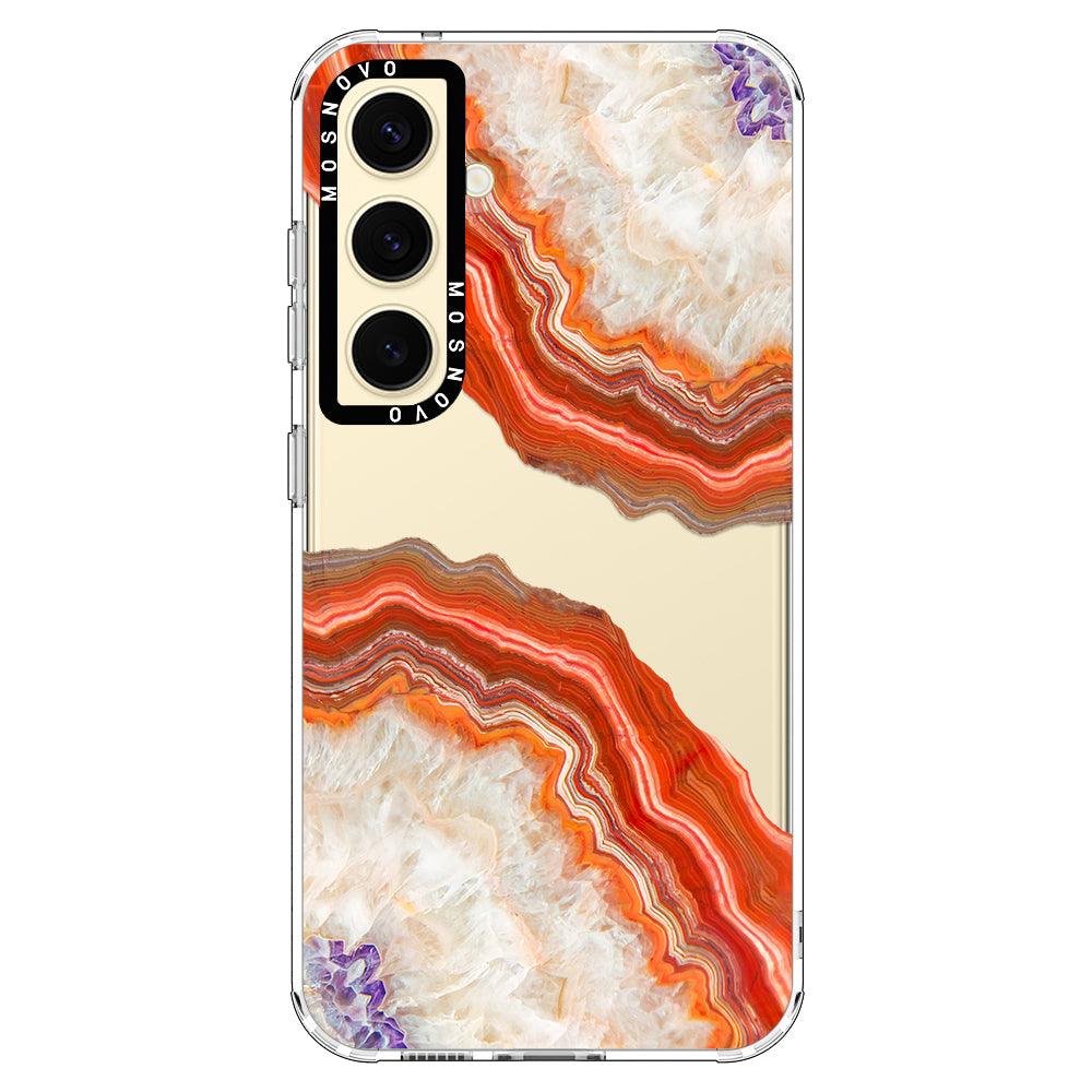 Red Agate Phone Case - Samsung Galaxy S24 Plus Case - MOSNOVO